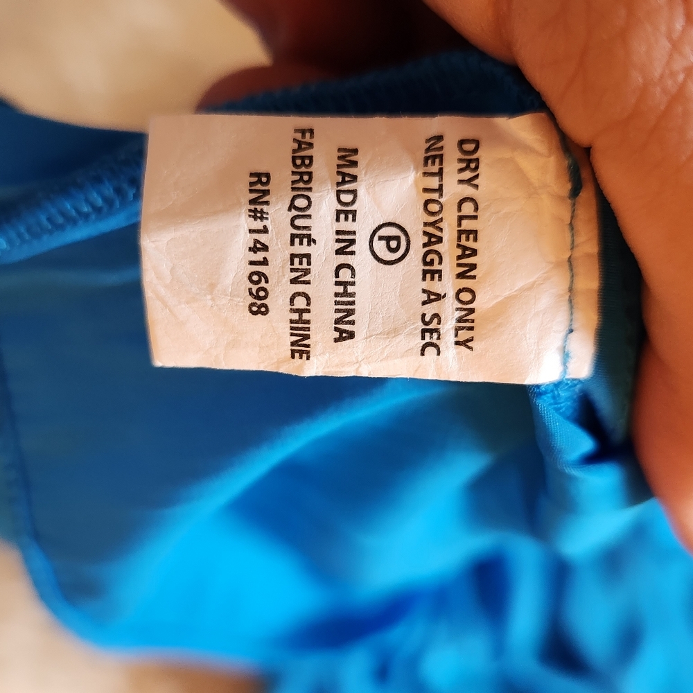 Ramy Brooke Blue Jacqueline Smocked Mini Dress Size Medium - Picture 7 of 11